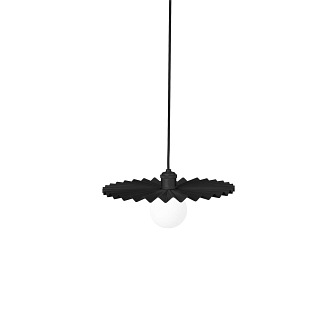 Metalowa lampa Omega czarna 35cm